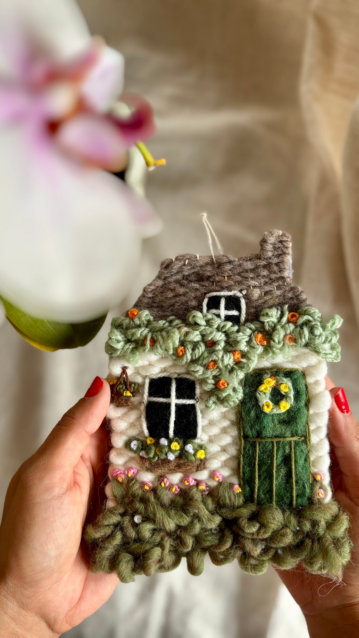 White & green cottage