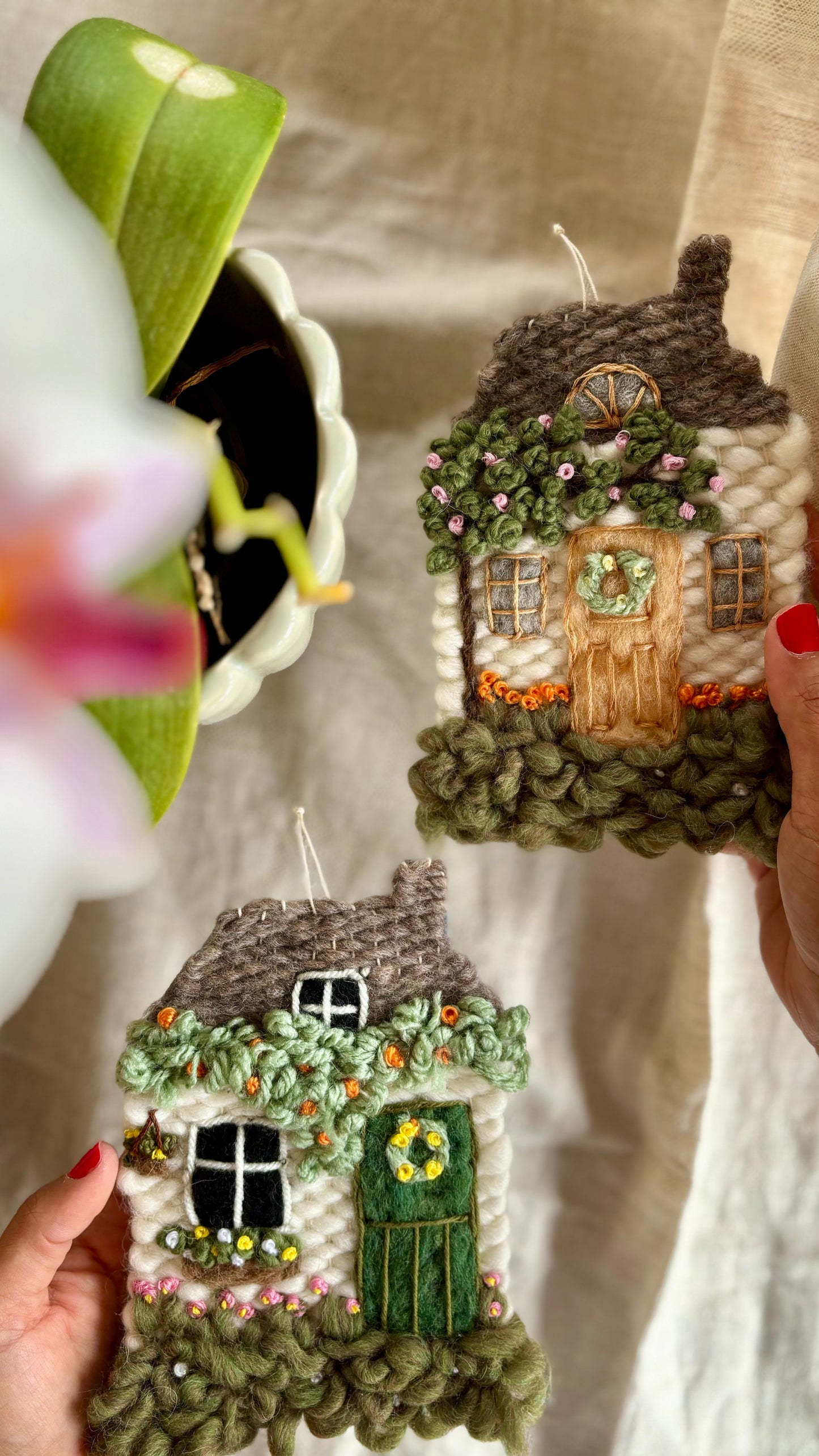 White & green cottage