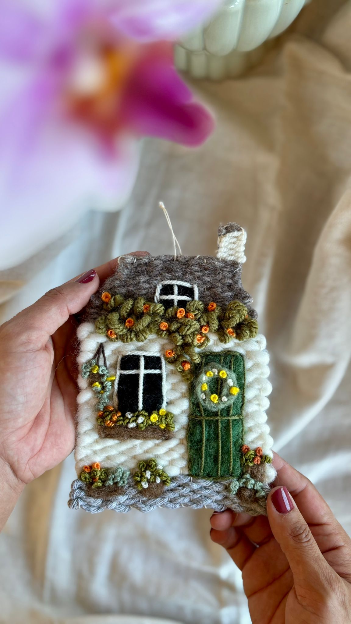 White & green cottage