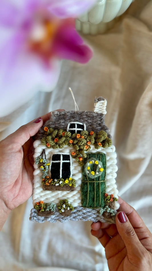White & green cottage