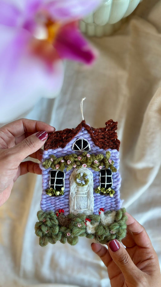 Lilac cottage with chickens