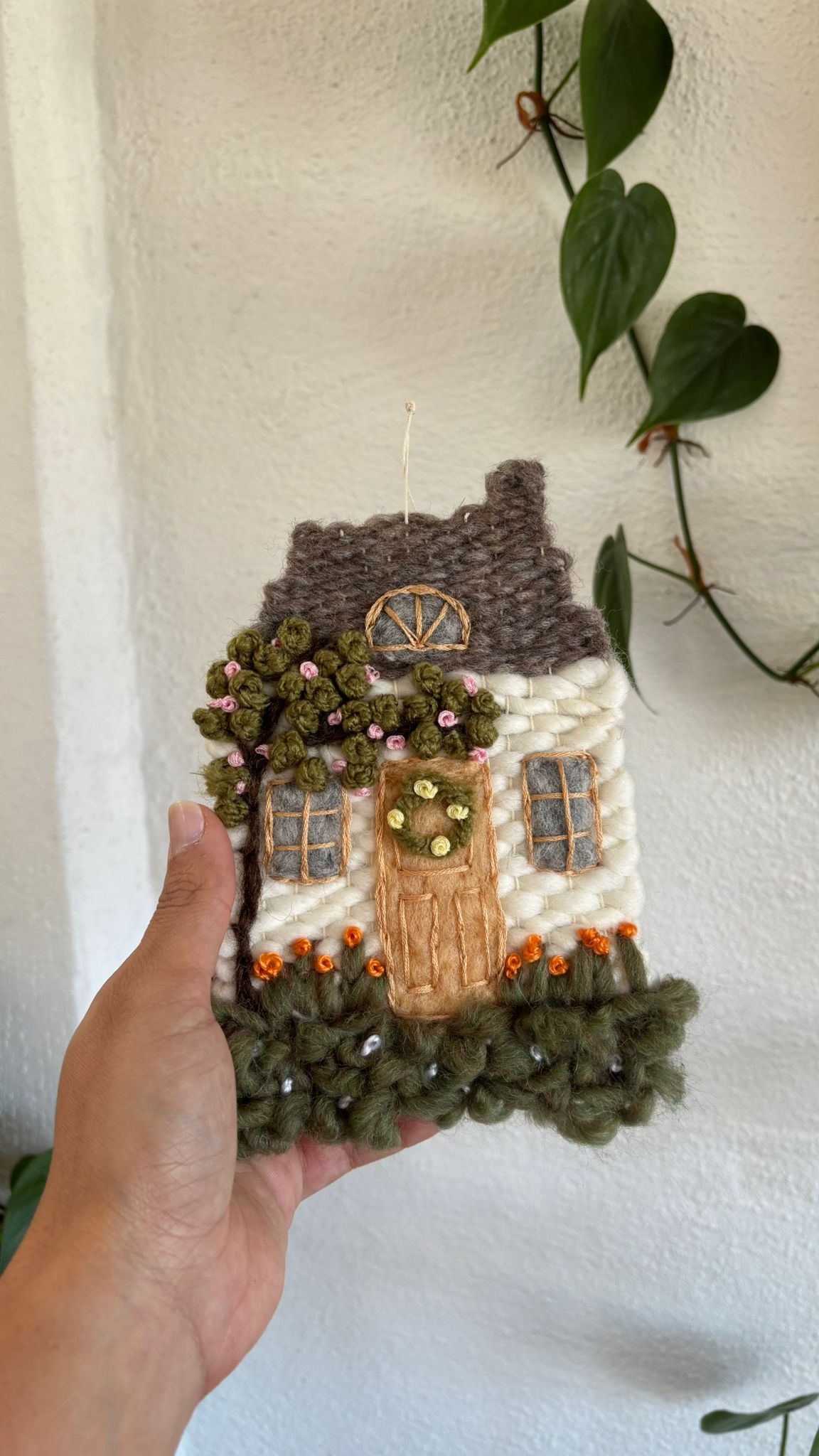 Cottage with cherry blossom