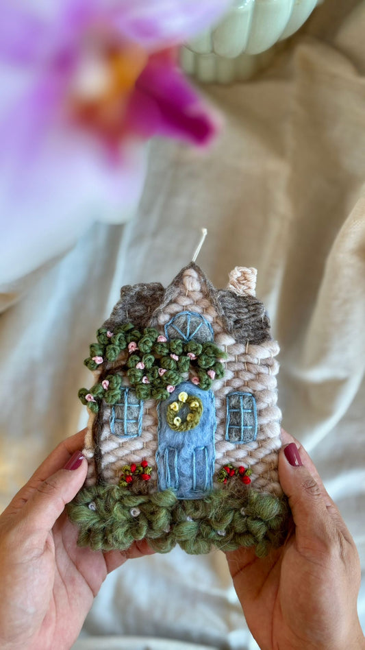 Rose cottage with cherry blossom